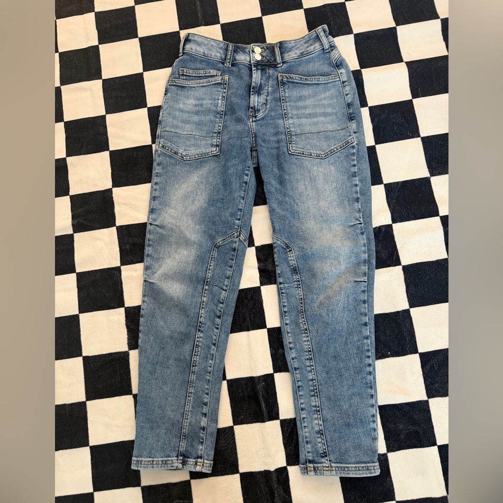 Pilcro Anthropologie The Wanderer Mid Rise Relaxed Jean Size 26